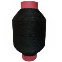 Нитка поліамідна (капрон) 187 tex *3 (1,2 мм), бобіна 1,5 кг. Чорна. 