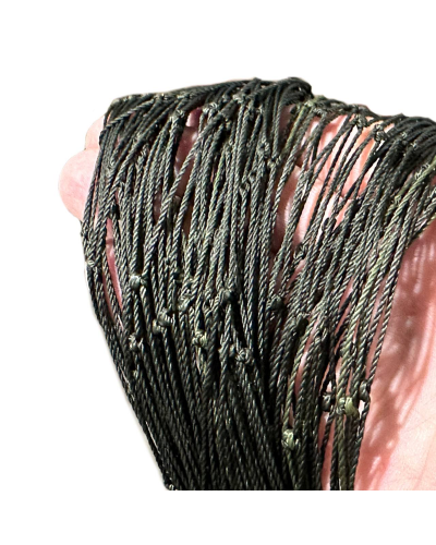 Поліамідна антидронова сітка 50х50 мм, нитка 1,2 мм. Розмір 12 х 6.3 м, хакі